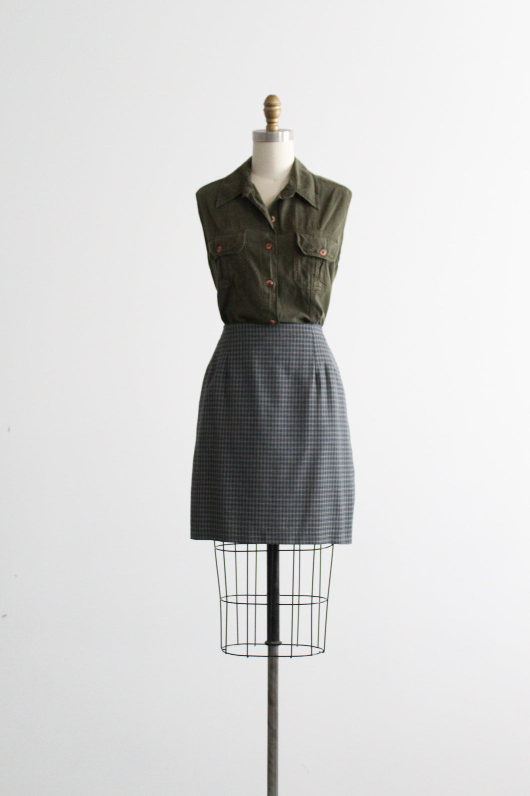 checkmate mini skirt