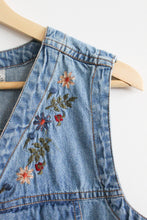 garden embroidered vest