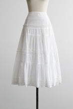 chamomile lace midi skirt