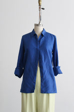 cobalt button up