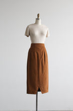 tobacco denim skirt