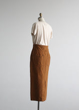 tobacco denim skirt