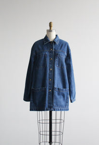 hudson falls denim chore coat