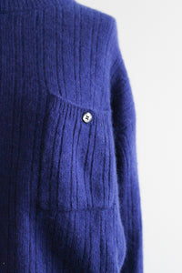 cobalt angora pullover