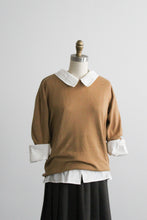 almond cotton pullover