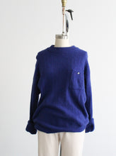 cobalt angora pullover