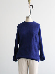 cobalt angora pullover