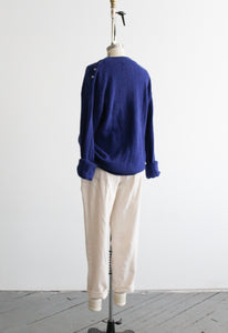 cobalt angora pullover