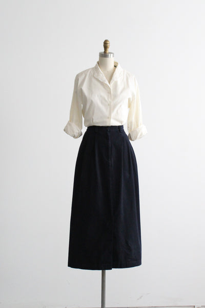 nighfall cotton midi skirt