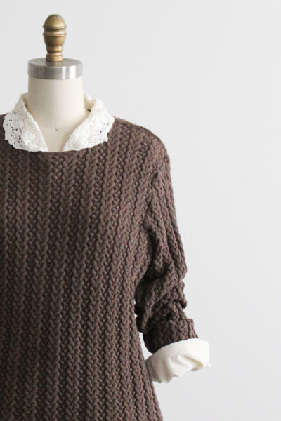 walnut cotton sweater