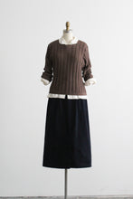 nighfall cotton midi skirt