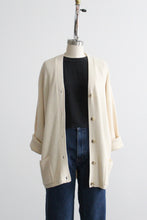 longline parchment cardigan