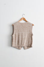 oat knit vest