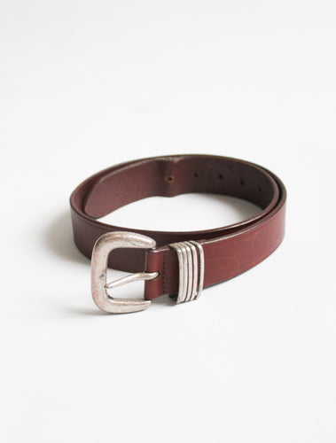 horseshoe leather belt