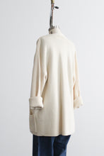 longline parchment cardigan