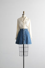 laurel lake denim mini skirt