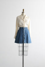 laurel lake denim mini skirt