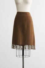 toast wool fringe skirt