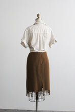 toast wool fringe skirt