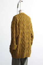 honeycomb cotton cardigan
