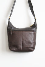 walnut leather shoulder bag