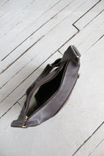 walnut leather shoulder bag