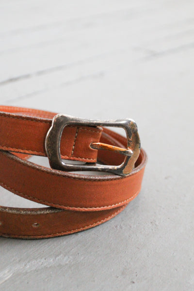honey leather belt