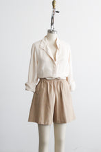 almond cotton shorts