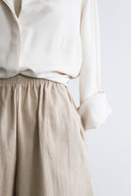 almond cotton shorts