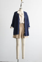 navy cotton cardigan