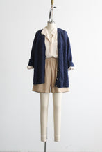 navy cotton cardigan