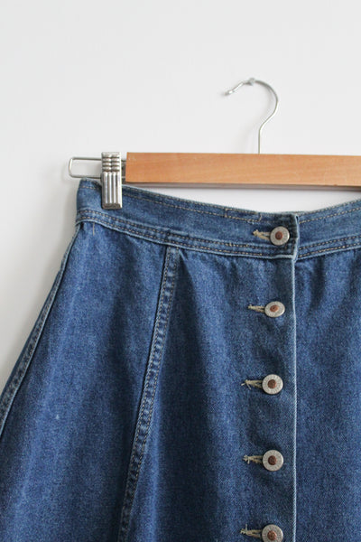 laurel lake denim mini skirt