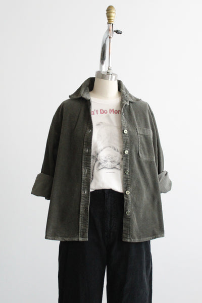 fern corduroy work shirt