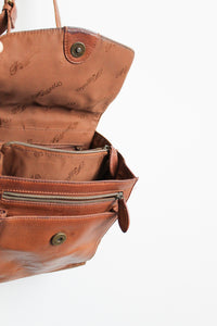 fossil leather shoulder bag