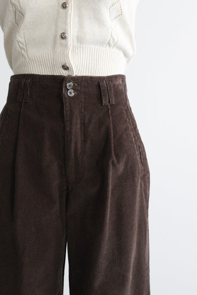walnut corduroy trousers
