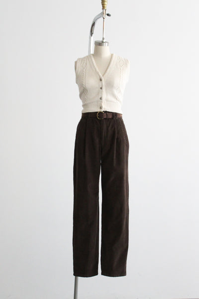 walnut corduroy trousers