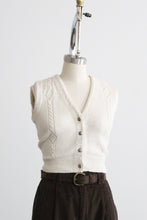 bone cotton vest