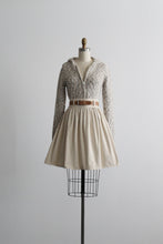 ecru cotton mini skirt