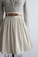 ecru cotton mini skirt