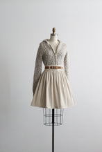 ecru cotton mini skirt