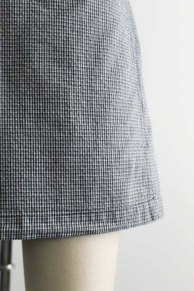 blueberry gingham skort