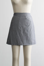 blueberry gingham skort