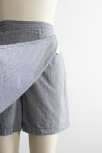 blueberry gingham skort