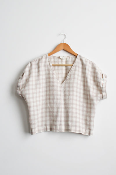 loomlight linen crop top