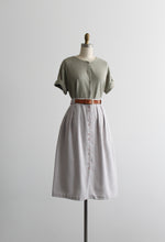 dove gray midi skirt