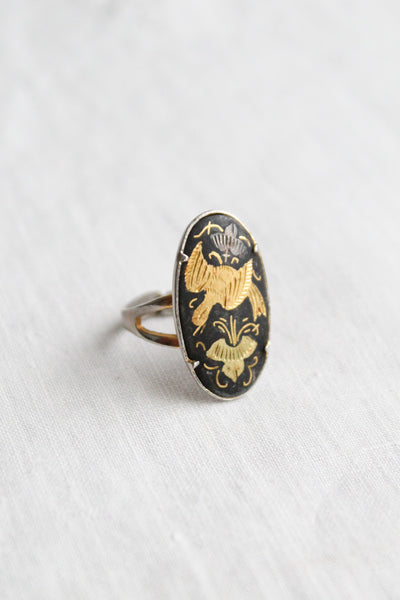 damascene bird ring