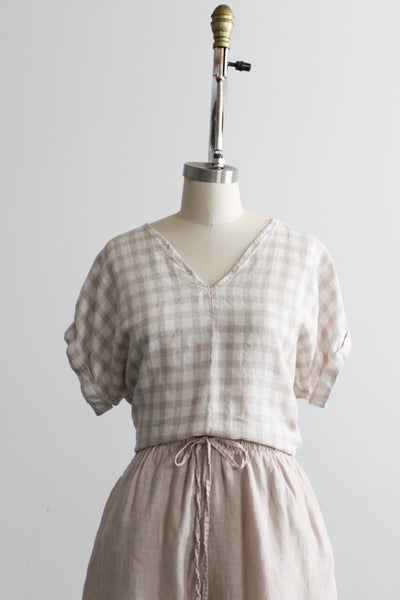 loomlight linen crop top