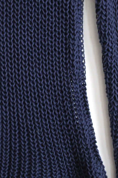 tidepool open weave cotton sweater