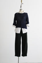 tidepool open weave cotton sweater