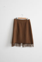 toast wool fringe skirt